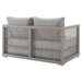 Aura Outdoor Patio Wicker Rattan Loveseat - view 7
