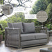 Aura Outdoor Patio Wicker Rattan Loveseat - Modway \outdoor\sofas & sectionals