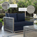 Aura Outdoor Patio Wicker Rattan Loveseat - view 9