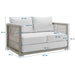Aura Outdoor Patio Wicker Rattan Loveseat - view 20