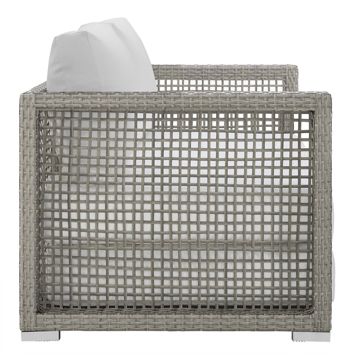 Aura Outdoor Patio Wicker Rattan Loveseat - view 22