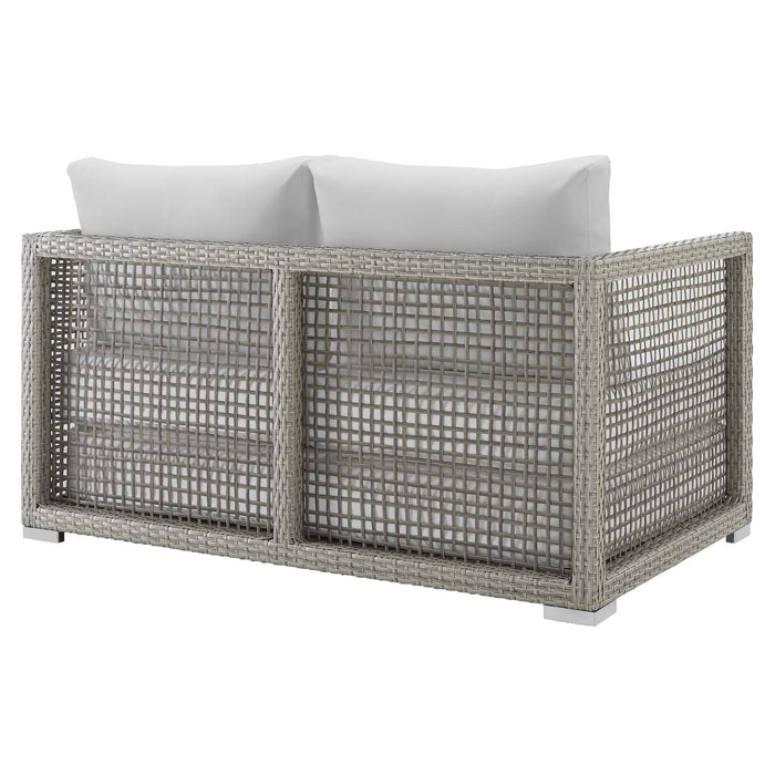 Aura Outdoor Patio Wicker Rattan Loveseat - view 23