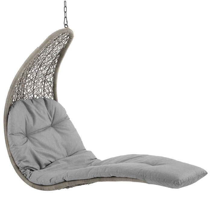 Landscape Outdoor Patio Hanging Chaise Lounge Swing Chair – Stylish Comfort for Your Backyard Retreat