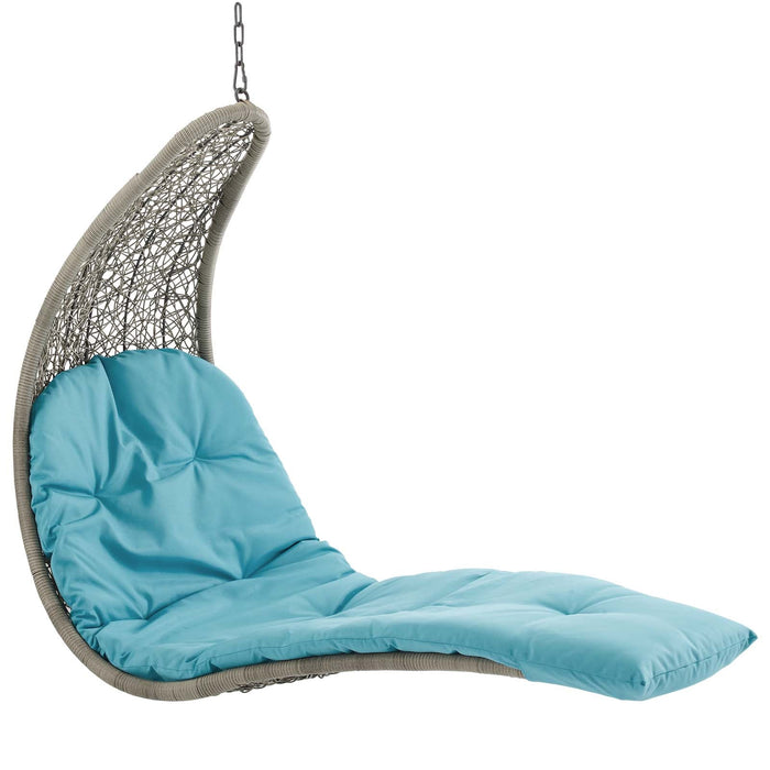 Landscape Outdoor Patio Hanging Chaise Lounge Swing Chair – Stylish Comfort for Your Backyard Retreat