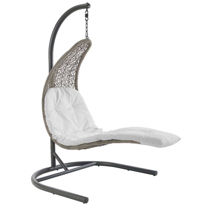 Landscape Outdoor Patio Hanging Chaise Lounge Swing Chair – Stylish Comfort for Your Backyard Retreat