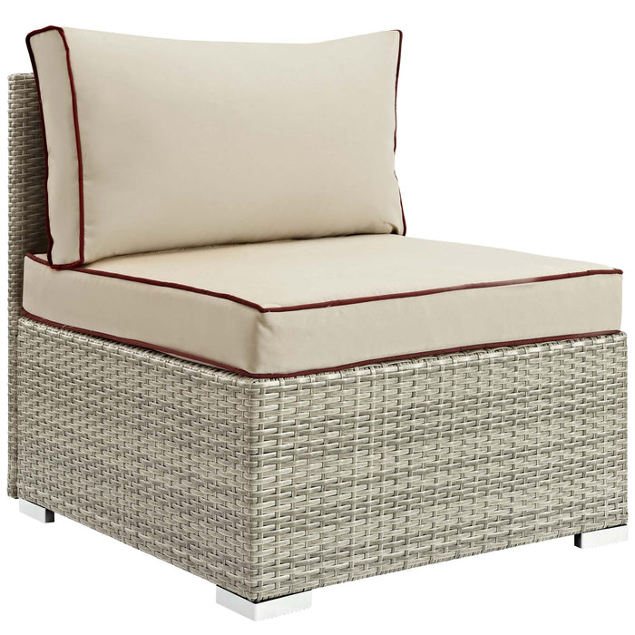Repose Outdoor Patio Armless Chair - alternate angle view