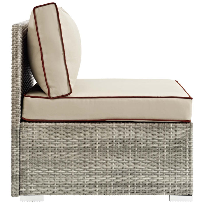 Repose Outdoor Patio Armless Chair - detail close-up
