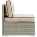 Repose Outdoor Patio Armless Chair - detail close-up