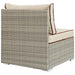 Repose Outdoor Patio Armless Chair - in lifestyle setting