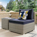 Repose Outdoor Patio Armless Chair - view 9