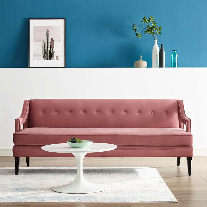 Concur Button Tufted Performance Velvet Sofa - Modway \living\sofas