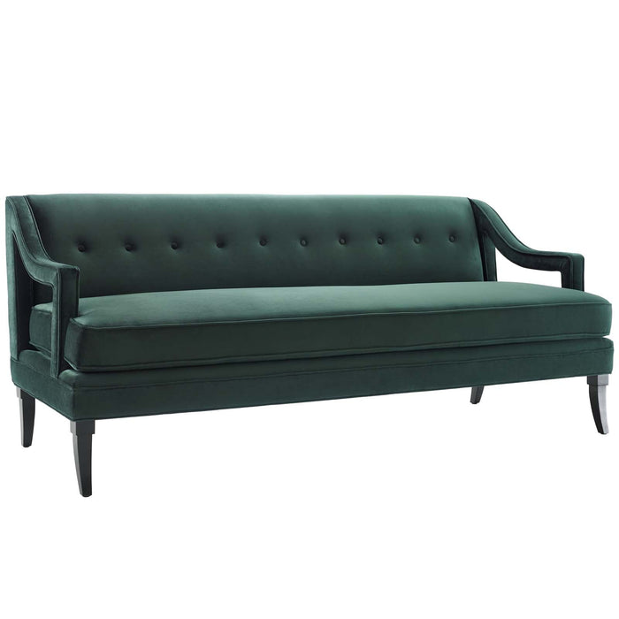 Concur Button Tufted Performance Velvet Sofa - view 6