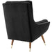 Modway Suggest Button Tufted Performance Velvet Lounge Chair Living Room Furniture - Installation View