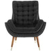 Modway Suggest Button Tufted Performance Velvet Lounge Chair Living Room Furniture - View 9