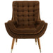 Modway Suggest Button Tufted Performance Velvet Lounge Chair Living Room Furniture - View 14