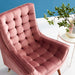 Modway Suggest Button Tufted Performance Velvet Lounge Chair Living Room Furniture - View 18