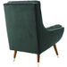 Modway Suggest Button Tufted Performance Velvet Lounge Chair Living Room Furniture in Black - Side View
