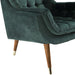 Modway Suggest Button Tufted Performance Velvet Lounge Chair Living Room Furniture - Close-Up
