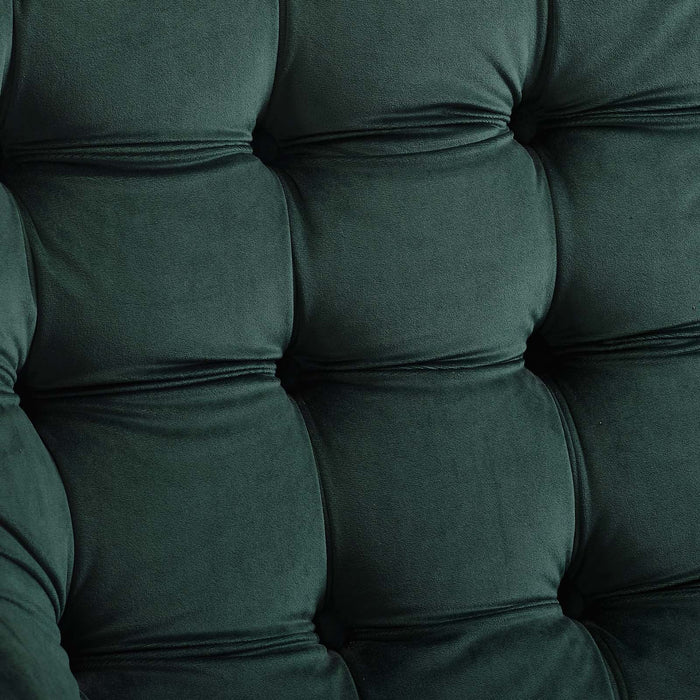 Modway Suggest Button Tufted Performance Velvet Lounge Chair Living Room Furniture - Lifestyle View