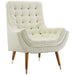 Modway Suggest Button Tufted Performance Velvet Lounge Chair Living Room Furniture - View 46