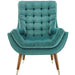 Modway Suggest Button Tufted Performance Velvet Lounge Chair Living Room Furniture - View 41