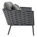 Stance Outdoor Patio Aluminum Loveseat - view 5