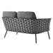 Stance Outdoor Patio Aluminum Loveseat - view 6