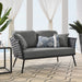 Stance Outdoor Patio Aluminum Loveseat - Modway \outdoor\sofas & sectionals