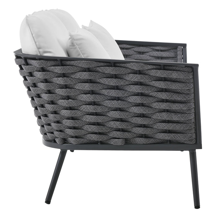 Stance Outdoor Patio Aluminum Loveseat - view 12