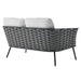 Stance Outdoor Patio Aluminum Loveseat - view 13