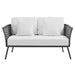 Stance Outdoor Patio Aluminum Loveseat - view 14