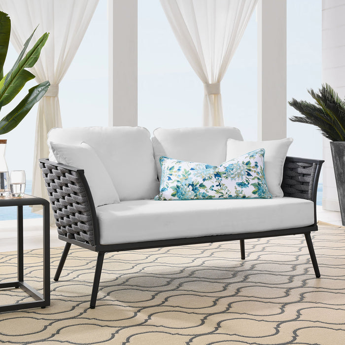 Stance Outdoor Patio Aluminum Loveseat - view 8