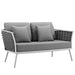 Stance Outdoor Patio Aluminum Loveseat - view 16