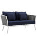 Stance Outdoor Patio Aluminum Loveseat - view 21