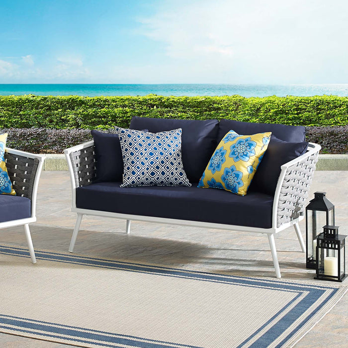 Stance Outdoor Patio Aluminum Loveseat - view 20