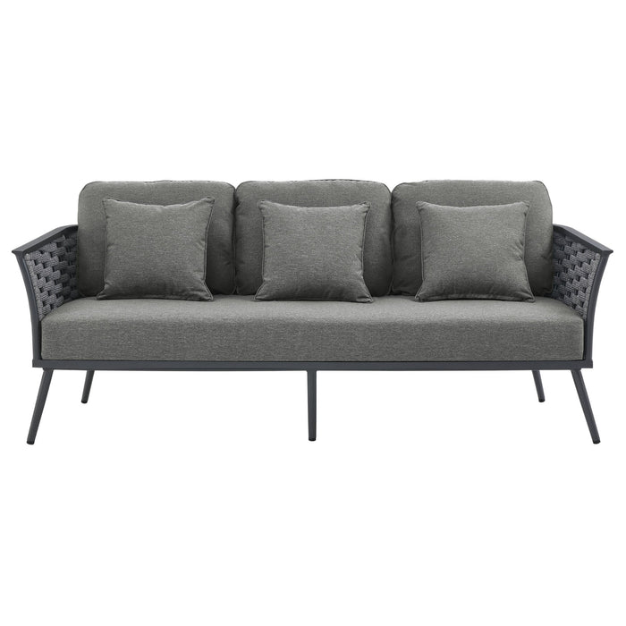 Stance Outdoor Patio Aluminum Sofa - view 24