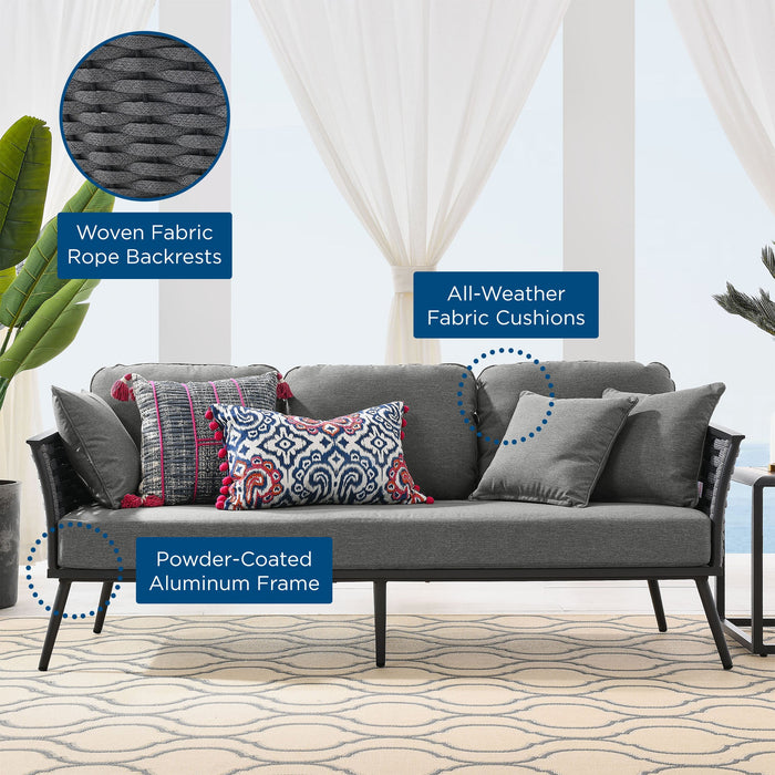 Stance Outdoor Patio Aluminum Sofa - view 21