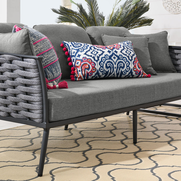 Stance Outdoor Patio Aluminum Sofa - view 20