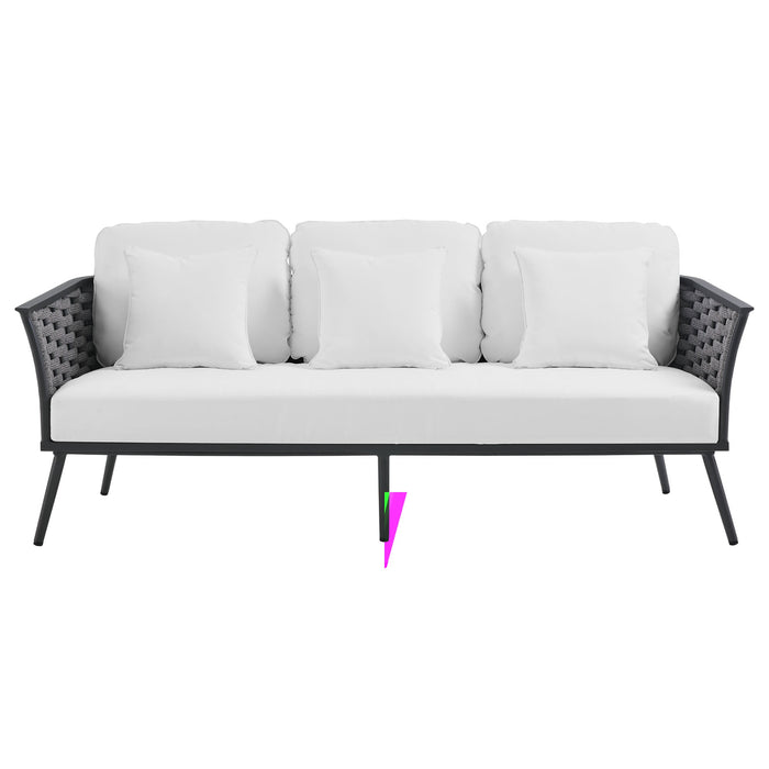 Stance Outdoor Patio Aluminum Sofa - view 7