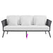 Stance Outdoor Patio Aluminum Sofa - view 7