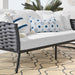 Stance Outdoor Patio Aluminum Sofa - detail close-up