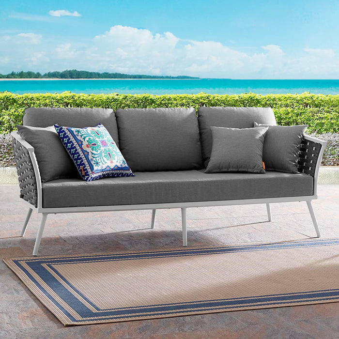 Stance Outdoor Patio Aluminum Sofa - view 8