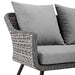 Endeavor Outdoor Patio Wicker Rattan Loveseat - view 5