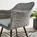 Endeavor Outdoor Patio Wicker Rattan Dining Armchair - detail close-up