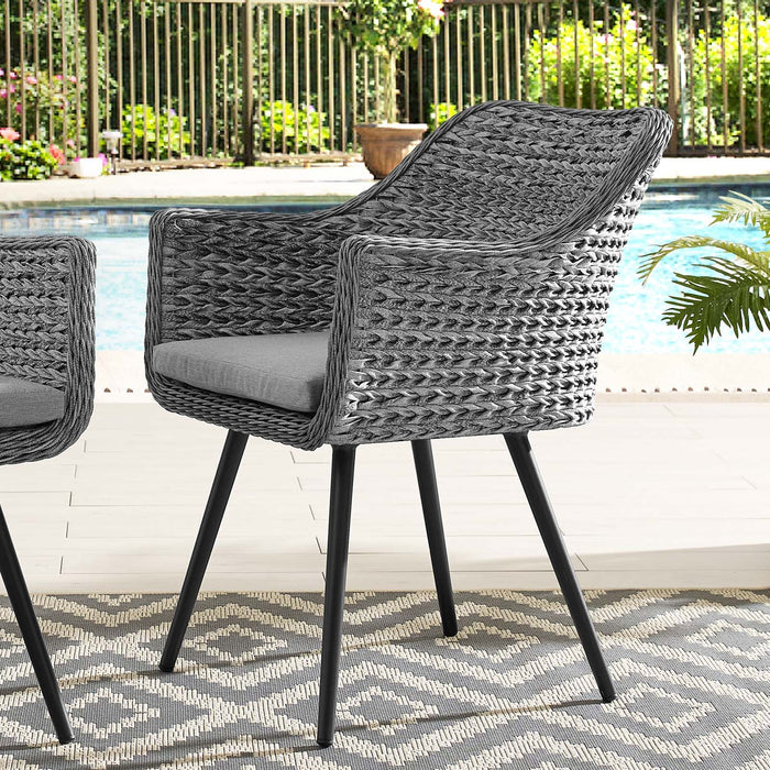 Endeavor Outdoor Patio Wicker Rattan Dining Armchair - Modway \outdoor\dining chairs