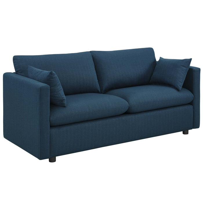 Activate Modern Upholstered Fabric Sofa – Cozy Design with Dense Foam, Easy Assembly, and Shipping!