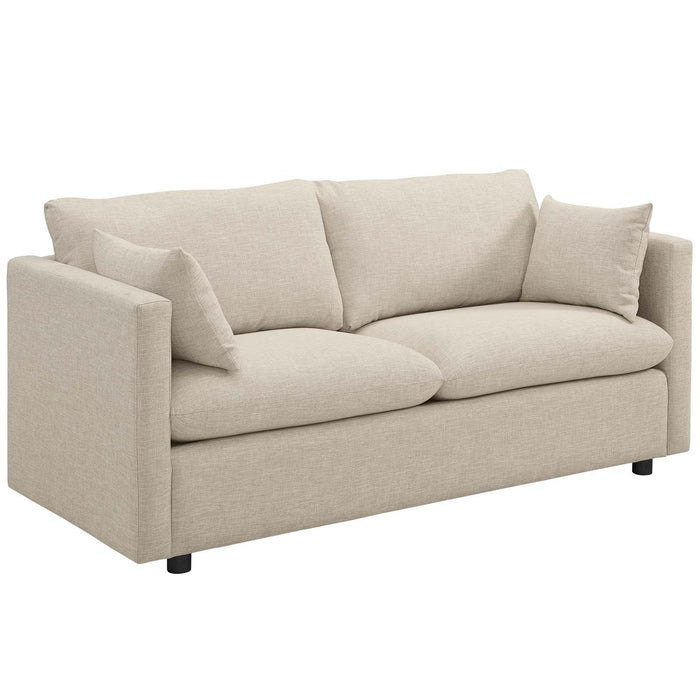 Activate Modern Upholstered Fabric Sofa – Cozy Design with Dense Foam, Easy Assembly, and Shipping!