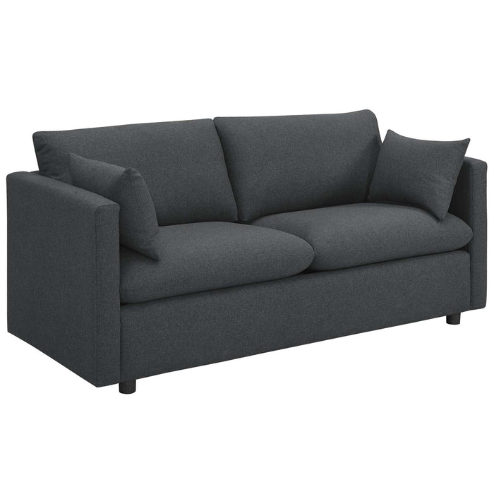Activate Modern Upholstered Fabric Sofa – Cozy Design with Dense Foam, Easy Assembly, and Shipping!
