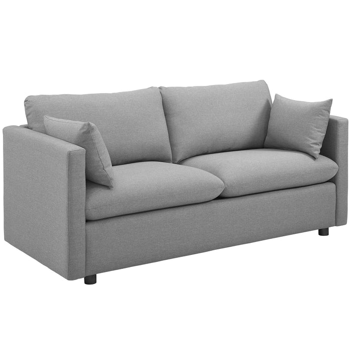 Activate Modern Upholstered Fabric Sofa – Cozy Design with Dense Foam, Easy Assembly, and Shipping!