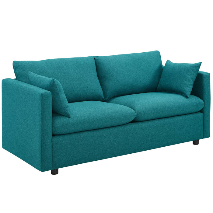 Activate Modern Upholstered Fabric Sofa – Cozy Design with Dense Foam, Easy Assembly, and Shipping!